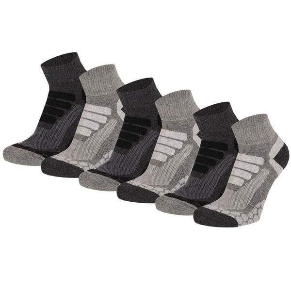 Skarpety turystyczne Quarter Xtreme , 6 par. Multi szare. Szare skarpety XTREME SOCKSWEAR, bez wzorów, z bawełny. Za 177.90 zł.