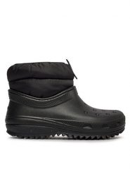 Crocs Botki Classic Neo Puff Shorty Boot W 207311 Czarny. Czarne botki Crocs, bez wzorów, z tworzywa sztucznego, bez obcasa, na płaskiej podeszwie, bez zapięcia. Za 389.99 zł.