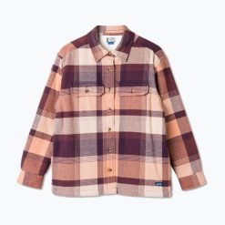 Koszula damska KAVU Pinedrona. Fioletowe koszule KAVU, bez wzorów, casualowe, bez kołnierzyka, bez ramiączek. Za 399.99 zł.