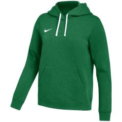 Bluza damska Nike Park 26 Fleece Hoodie. Zielone bluzy Nike, bez wzorów, z bawełny, bez kaptura. Za 186.99 zł.