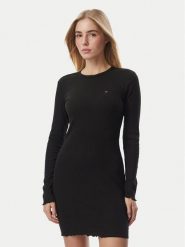 Tommy Jeans Sukienka codzienna DW0DW23575 Czarny Slim Fit. Czarne sukienki Tommy Jeans, na co dzień, s, bez wzorów, z bawełny, bez kołnierzyka, bez ramiączek, proste. Za 369.99 zł.