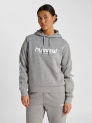 Bluza damska z kapturem Hummel Legacy 2.0. Szare bluzy Hummel, s, bez wzorów, z bawełny, z kapturem. Za 249.00 zł.