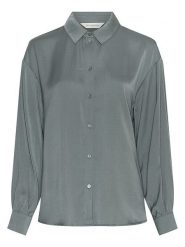 MOSS COPENHAGEN Koszula w kolorze zielonym rozmiar: L/XL. Zielone koszule Moss Copenhagen, l, bez wzorów, bez kołnierzyka, bez ramiączek. Za 139.95 zł.
