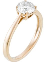 ATELIER DU DIAMANT Złoty pierścionek "Solitaire Impérial" z diamentem rozmiar: 52. Żółte pierścionki ATELIER DU DIAMANT, z diamentem, złote. Za 21,597.99 zł.