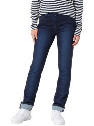 Timezone Dżinsy "Marah" - Slim fit - w kolorze granatowym rozmiar: W29/L30. Niebieskie jeansy Timezone, l, z aplikacjami, z podwyższonym stanem. Za 149.31 zł.