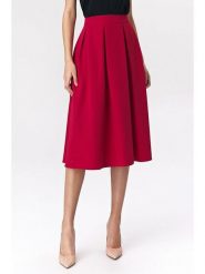 Nife Spódnica w kolorze czerwonym rozmiar: 38. Czerwone spódnice Nife, bez wzorów, midi. Za 139.87 zł.