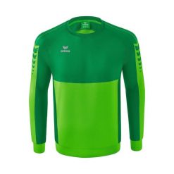 Bluza Erima Six Wings Zielona Junior. Zielone bluzy sportowe Erima, bez wzorów, z bawełny, bez kaptura. Za 271.99 zł.