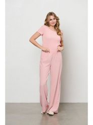 &Co Woman Spodnie "Nelly" w kolorze jasnoróżowym rozmiar: XXL. Różowe spodnie materiałowe &Co Woman, xxl, bez wzorów, z materiału, z podwyższonym stanem. Za 171.28 zł.