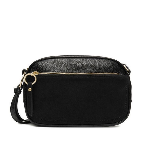 Torebka Lasocki. Czarne listonoszki Lasocki, bez wzorów, bez dodatków. Za 159.99 zł.