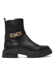 Lee Botki Blakely 50243013.11A Czarny. Czarne botki Lee, bez wzorów, ze skóry, bez obcasa, na płaskiej podeszwie, bez zapięcia. Za 329.99 zł.