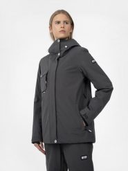 4F Kurtka snowboardowa membrana 10 000 damska XL. Szare kurtki narciarskie 4f, m, bez wzorów, bez kaptura, narciarskie. Za 699.99 zł.