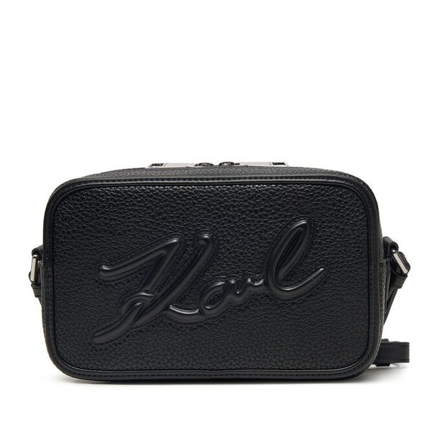 Torebka KARL LAGERFELD. Czarne listonoszki KARL LAGERFELD, bez wzorów, bez dodatków. Za 519.99 zł.