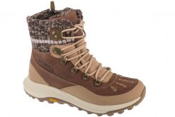 Buty trekkingowe damskie, Siren 4 Thermo Mid Zip WP. Brązowe trekkingi Merrell, z materiału, trekkingowe. Za 699.99 zł.
