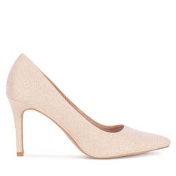 Szpilki JENNY. Brązowe szpilki Jenny, bez wzorów, bez obcasa, na szpilce, bez zapięcia. Za 139.99 zł.
