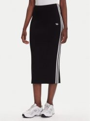 Adidas Spódnica ołówkowa adicolor Knit 3-Stripes JW2661 Czarny Regular Fit. Czarne spódnice Adidas, xl, bez wzorów, z wiskozy, ołówkowe. Za 349.99 zł.