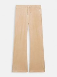 Juicy Couture Spodnie dresowe w kolorze beżowym rozmiar: L. Brązowe spodnie dresowe Juicy Couture, l, bez wzorów, z dresówki. Za 173.99 zł.