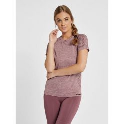 Koszulka fitness damska Hummel CI bezszwowa. Czerwone bluzki Hummel, xs, bez wzorów, sportowe, bez kołnierzyka, bez ramiączek. Za 213.50 zł.