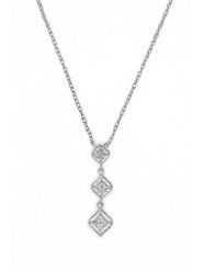 DIAMANTA Złoty naszyjnik z diamentami - dł. 42 cm rozmiar: onesize. Szare naszyjniki DIAMANTA, z diamentem, złote. Za 1,221.27 zł.