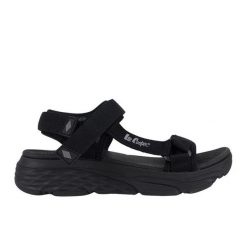 Sandały damskie Lee Cooper LCW-25-03-3398LA czarne. Czarne sandały bez wzorów, z otwartym noskiem, bez obcasa, bez zapięcia. Za 251.21 zł.