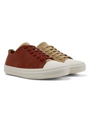 Camper Skórzane sneakersy w kolorze beżowo-czerwonym rozmiar: 40. Brązowe trampki Camper, bez wzorów, bez zapięcia. Za 317.45 zł.