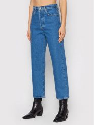 Levi's® Jeansy Ribcage Ankle 72693-0117 Niebieski Straight Fit. Niebieskie jeansy s, bez wzorów. Za 619.99 zł.