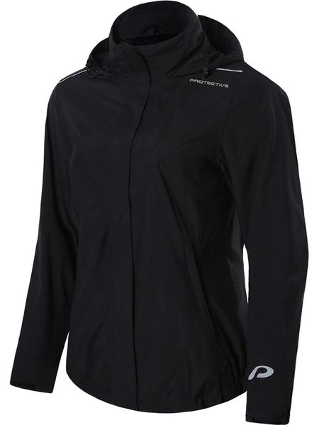 Protective Kurtka przeciwdeszczowa "Rain II" w kolorze czarnym rozmiar: 38. Czarne kurtki sportowe Protective, m, bez wzorów, bez kaptura, outdoorowe. Za 253.54 zł.