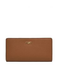 MICHAEL Michael Kors Duży Portfel Damski 32S5G8EF3L Brązowy. Brązowe portfele MICHAEL Michael Kors, bez wzorów, ze skóry. Za 339.99 zł.