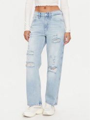 Tommy Jeans Jeansy Betsy DW0DW19618 Niebieski Straight Fit. Niebieskie jeansy Tommy Jeans, bez wzorów. Za 309.99 zł.