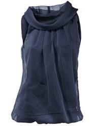 Heine Top w kolorze granatwoym rozmiar: 48. Niebieskie topy Heine, bez wzorów, bez kołnierzyka, bez ramiączek. Za 74.28 zł.