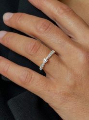 OR Carats Złoty pierścionek z diamentami rozmiar: 58. Szare pierścionki OR Carats, z diamentem, złote. Za 1,913.99 zł.