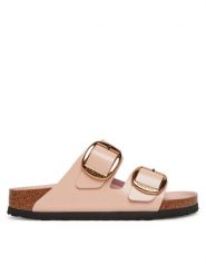 Birkenstock Klapki Arizona Big Buckle Hex 1029392 Różowy. Czerwone klapki Birkenstock, bez wzorów, ze skóry, bez obcasa. Za 719.99 zł.