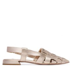 Baleriny HÖGL. Żółte baleriny Högl, bez wzorów, bez obcasa. Za 839.99 zł.