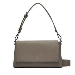 Torebka Calvin Klein. Szare torebki klasyczne Calvin Klein, bez wzorów, bez dodatków. Za 599.99 zł.