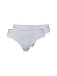 Snocks figi brazylijskie w 2-paku Kobiety Bawełna biały|szary, XL. Białe figi Snocks, xl, bez wzorów, z bawełny. Za 89.95 zł.