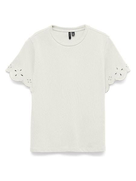 Vero Moda Koszulka w kolorze białym rozmiar: XL. Białe bluzki Vero Moda, xl, bez wzorów, z bawełny, bez kołnierzyka, bez ramiączek. Za 82.95 zł.