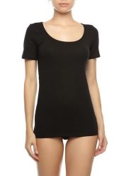 COTONELLA Koszulka w kolorze czarnym rozmiar: XL. Czarne bluzki COTONELLA, xl, bez wzorów, bez kołnierzyka, bez ramiączek. Za 48.05 zł.