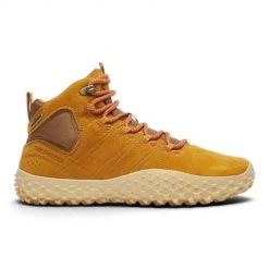 Buty trekkingowe damskie Merrell Wrapt Mid WP. Żółte trekkingi Merrell, z materiału, za kostkę. Za 799.99 zł.