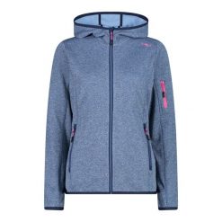 Bluza damska z kapturem CMP Knit-Tech. Czerwone bluzy sportowe CMP, l, bez wzorów, z materiału, z kapturem. Za 271.00 zł.