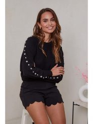 Soft Cashmere Sweter w kolorze czarnym rozmiar: 34/36. Czarne swetry Soft Cashmere, bez wzorów, z kaszmiru, bez ramiączek. Za 118.56 zł.