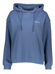 Pepe Jeans Bluza w kolorze granatowym rozmiar: M. Niebieskie bluzy Pepe Jeans, m, bez wzorów, z jeansu, z kapturem. Za 184.89 zł.