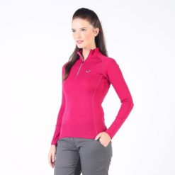 Bluza termoaktywna damska Woolona Vega 100% Merino. Czerwone bluzy WOOLONA, xl, bez wzorów, z wełny, bez kaptura. W wyprzedaży za 306.00 zł.