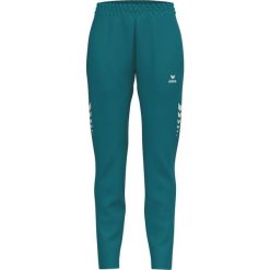 Spodnie treningowe Erima Celebrate 125 w kolorze niebieskim. Niebieskie spodnie dresowe Erima, bez wzorów, z dzianiny. Za 307.99 zł.