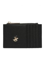 Beverly Hills Polo Club Etui na karty kredytowe CWBEO-BHPC-W1-003-AW26 Czarny. Czarne portfele Beverly Hills Polo Club, bez wzorów, ze skóry. Za 59.99 zł.