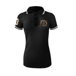 Koszulka polo damska JD ATTACK Juliette. Czarne koszulki polo JD ATTACK, xs, bez wzorów, bez kołnierzyka, bez ramiączek. Za 129.00 zł.