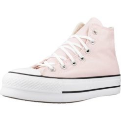 Trampki Converse Model Chuck Taylor All Star Platform Kolor Rose. Czerwone trampki Converse, bez wzorów, z tkaniny, bez zapięcia. W wyprzedaży za 301.40 zł.