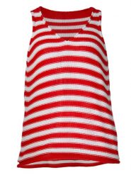 Fimfi Top w kolorze czerwono-białym rozmiar: onesize. Czerwone topy Fimfi, bez wzorów, z bawełny, bez kołnierzyka, bez ramiączek. Za 79.21 zł.