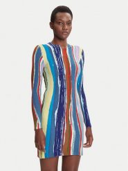 Desigual Sukienka codzienna Carla 25WWVF07 Kolorowy Slim Fit. Sukienki Desigual, na co dzień, m, bez wzorów, z syntetyku, bez kołnierzyka, bez ramiączek, proste. Za 539.99 zł.