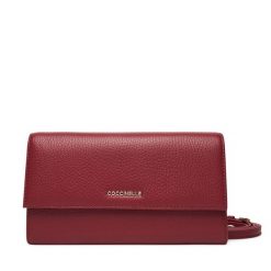 Torebka Coccinelle. Czerwone torebki klasyczne Coccinelle, bez wzorów, bez dodatków. Za 749.99 zł.