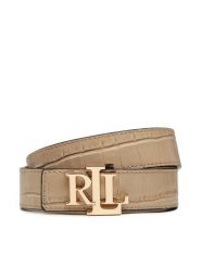 Lauren Ralph Lauren Pasek Damski Rev Lrl 30 412891193001 Beżowy. Brązowe paski Lauren Ralph Lauren, bez wzorów, ze skóry. Za 399.99 zł.