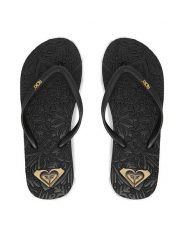 Roxy Japonki CEOWB-SS25-3C021 Czarny. Czarne klapki Roxy, bez wzorów, z syntetyku, bez obcasa. Za 69.99 zł.